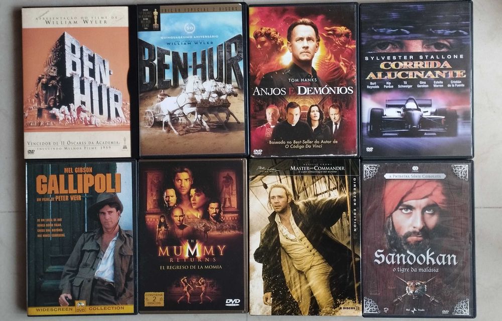 Dvd's usados com pouco uso
