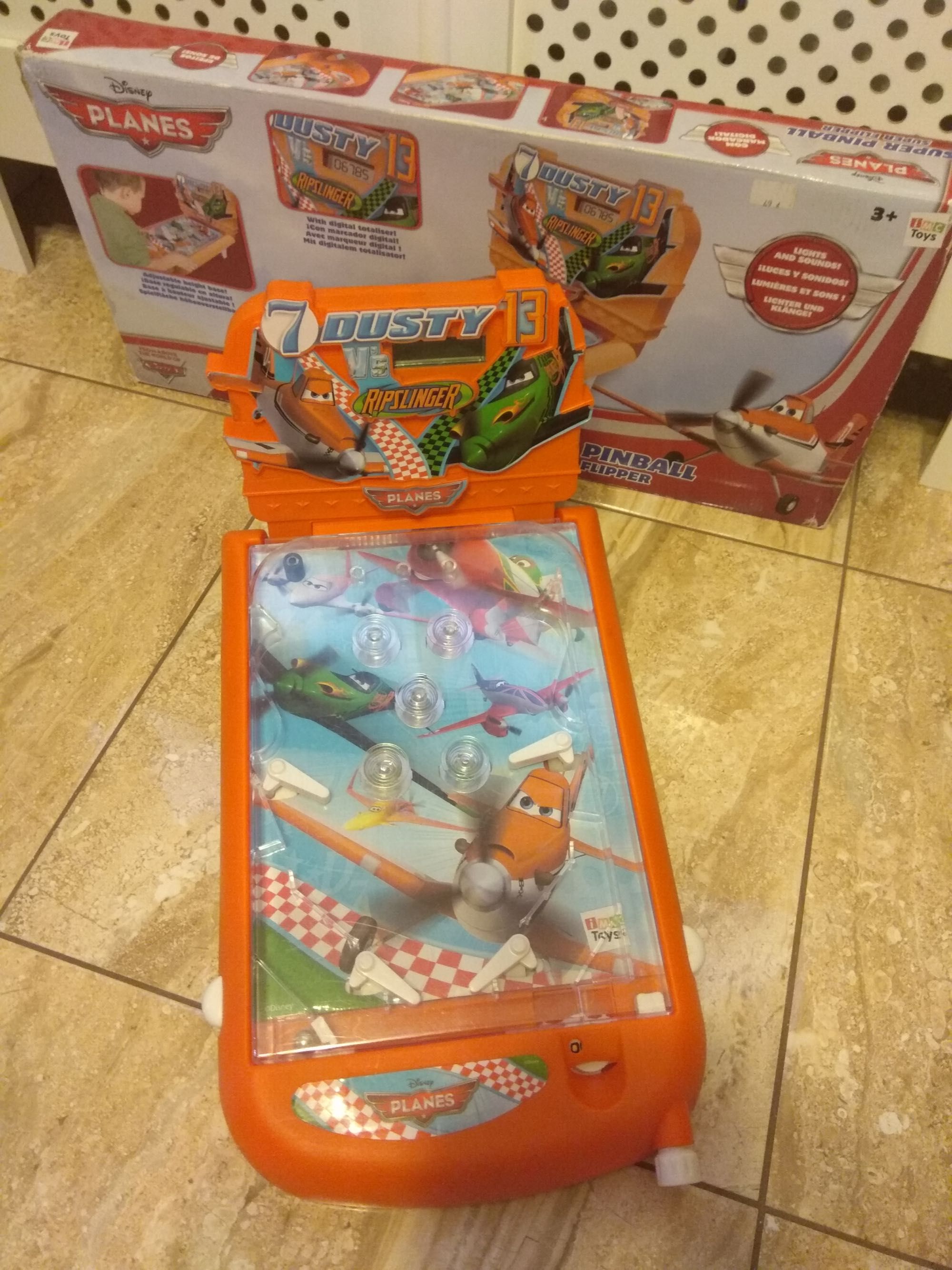 Pinball zręcznościowy flipper samoloty disney
