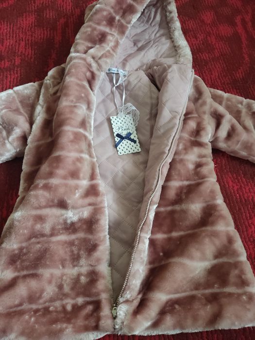 Шубка дитяча  рожева Pink Rabbit 7-8 років