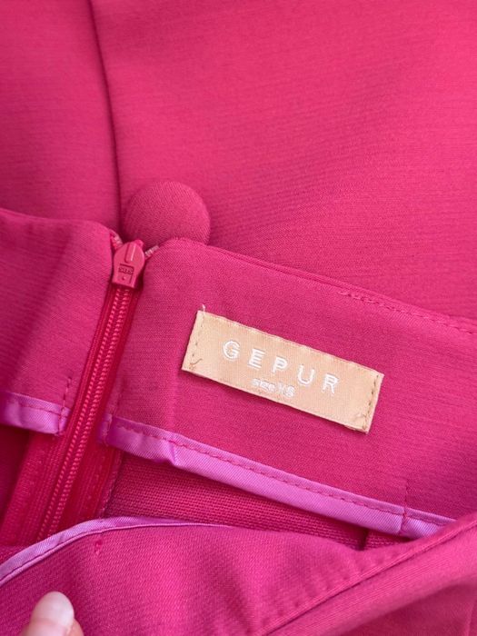 Ярко-розовый костюм Gepur Пиджак + юбка-шорты