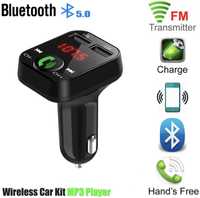 Carregador isqueiro c/ ligação ao rádio Bluetooth - kit mãos livres