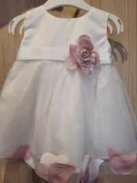 Biała sukienka do chrztu rozmiar 68-74 Chloe Louise