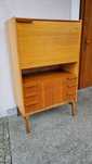Sekretarzyk Highboard Design PRL Lata 60 Czechosłowacja Mezulanik