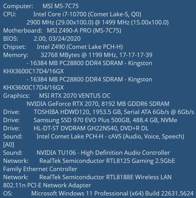 Intel i7-10700 CPU 2.90Ghz продам комп'ютер бу.