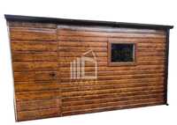 SCHOWEK - DOMEK OGRODOWY 4m x 3m - drzwi + okno - drewnopodobny ID257