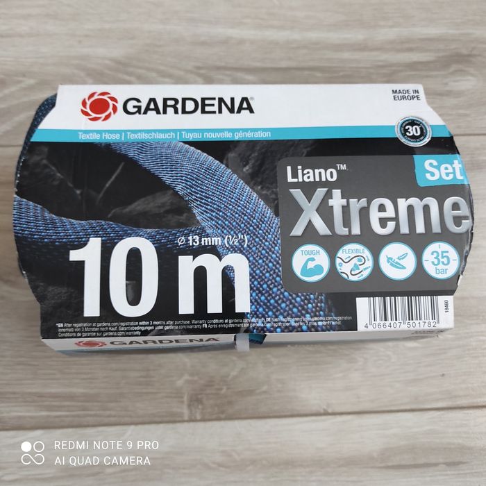 GARDENA Wąż tekstylny Liano Xtreme 10 m zestaw