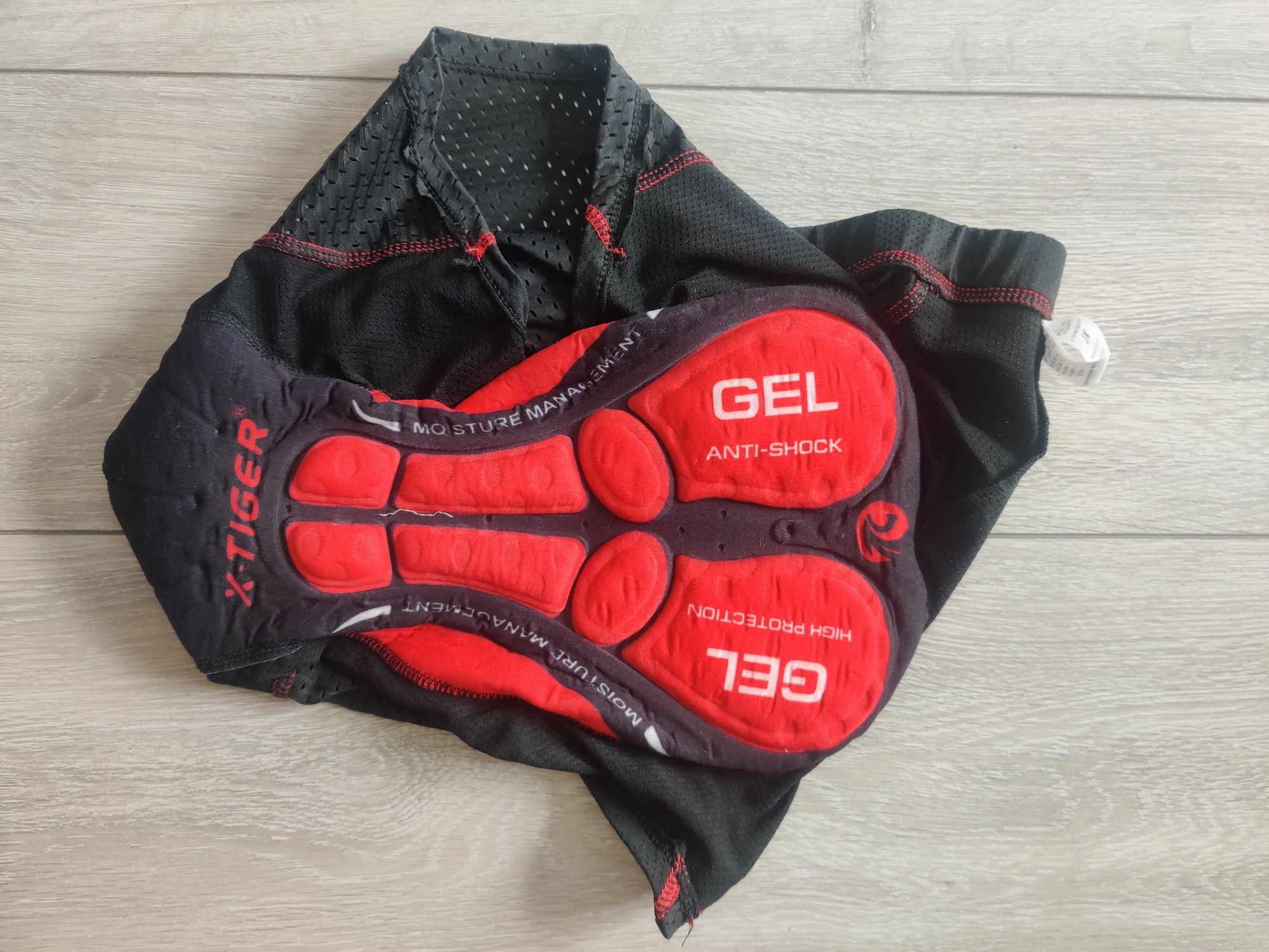 Spodenki rowerowe / bielizna rowerowa z wkładką żelową, XL