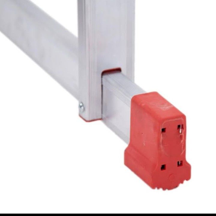 Escada tripla 3.5+3.5+3.5 degraus quadrados em alumínio