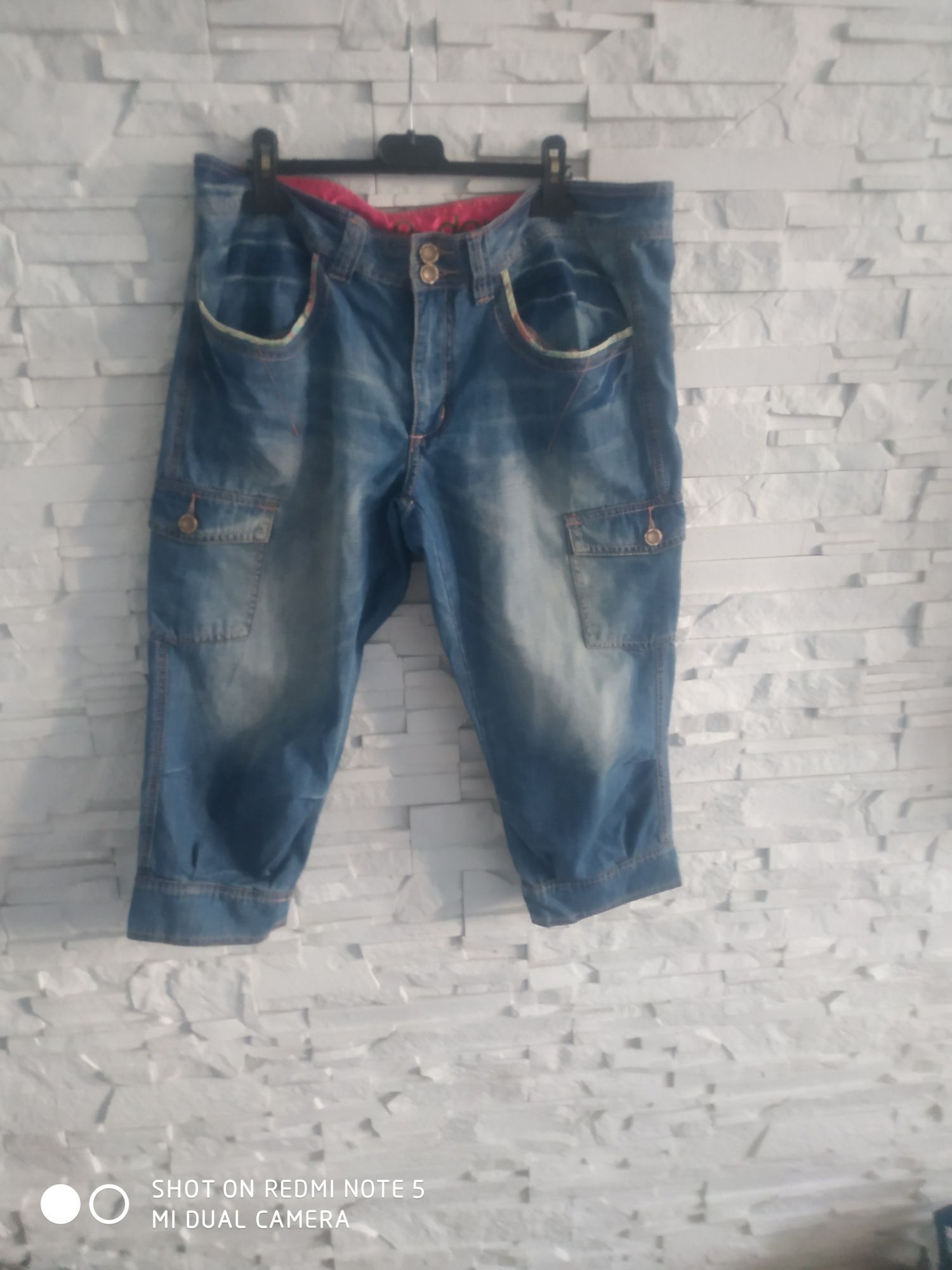 H&M Spodenki 3/4z jeansu 44