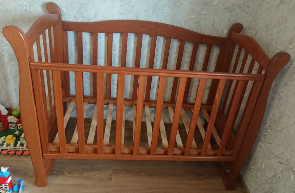 Дитяче ліжечко Соня Верес ЛД15 з маятником та шухлядою + матрасик