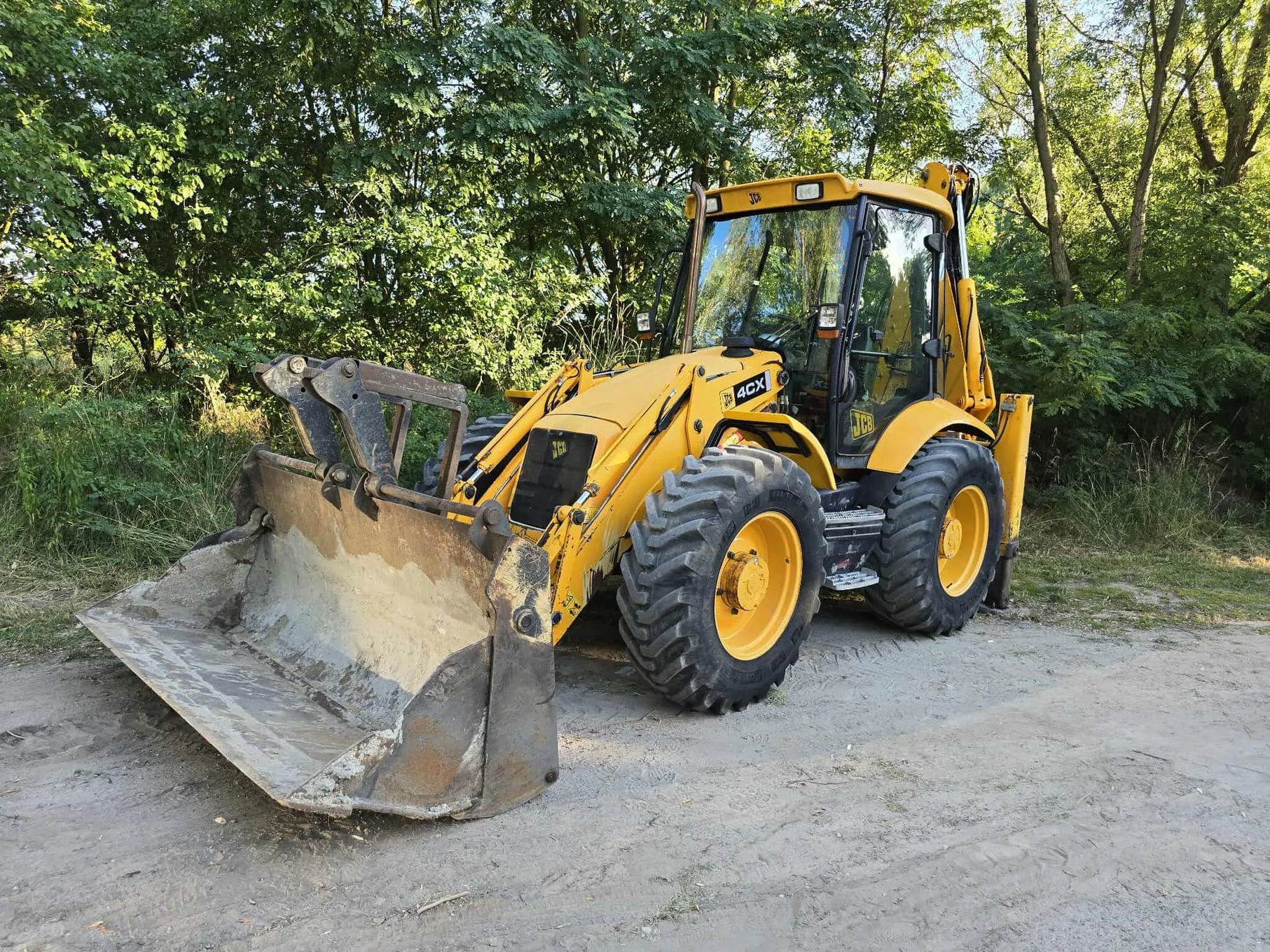 JCB 4CX JOYSTICK HYDRO PRZESUW SALON PL  4000MTH PowerShift Klimatyzacja Koparko Ładowarka 4cx lb bl sr