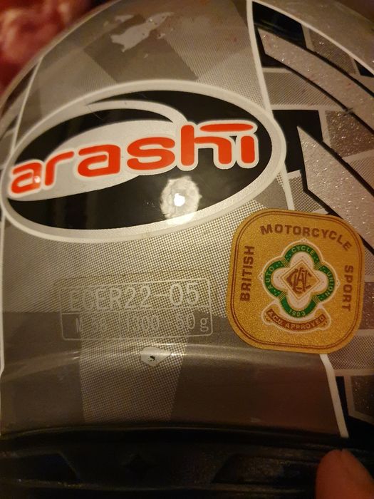 Capacete Arashi M 58motocross enduro e botas usadas 42