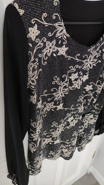 Bluzka elegancka rozciągliwa jak nowa r.48