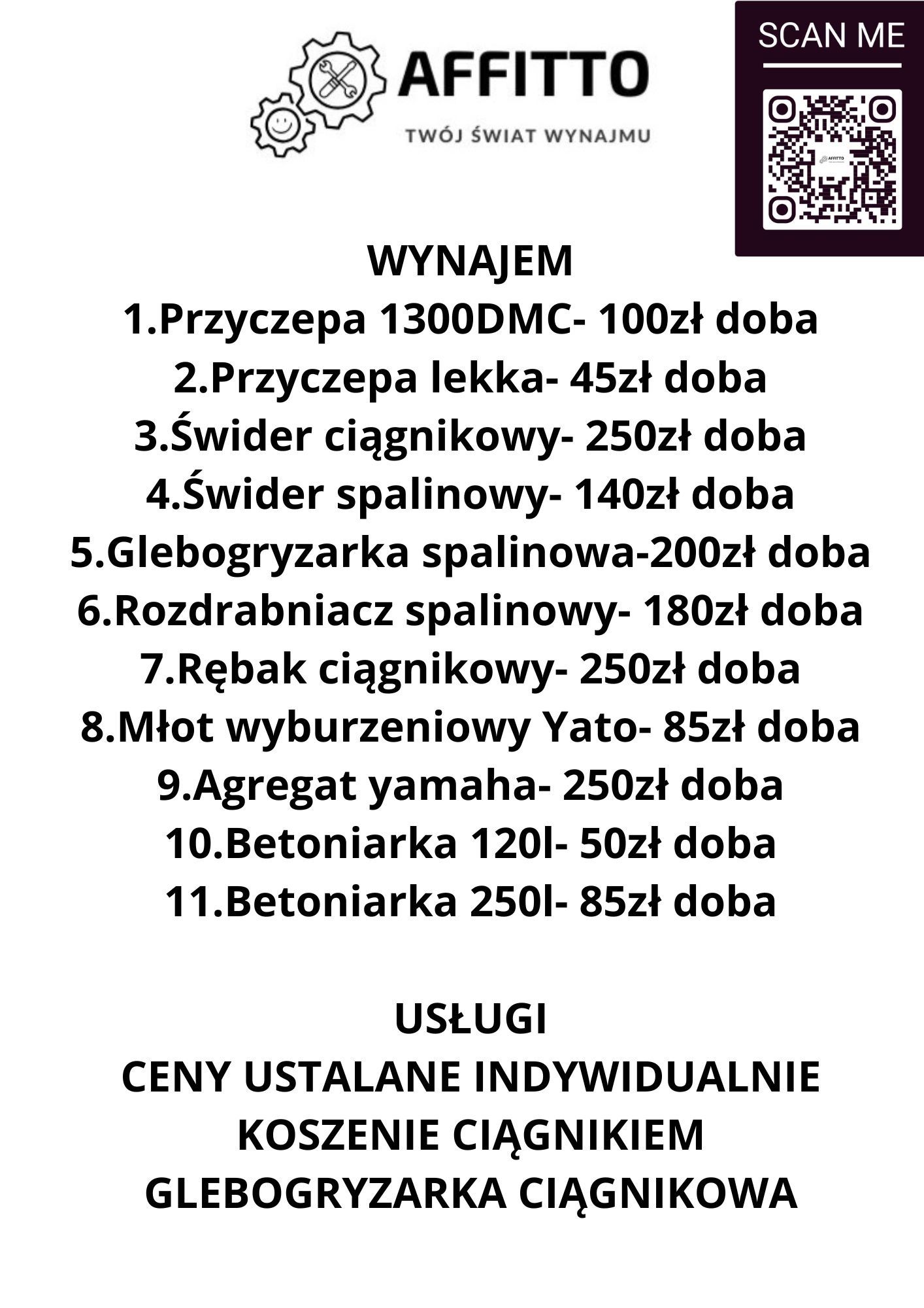 Glebogryzarka spalinowa wynajem