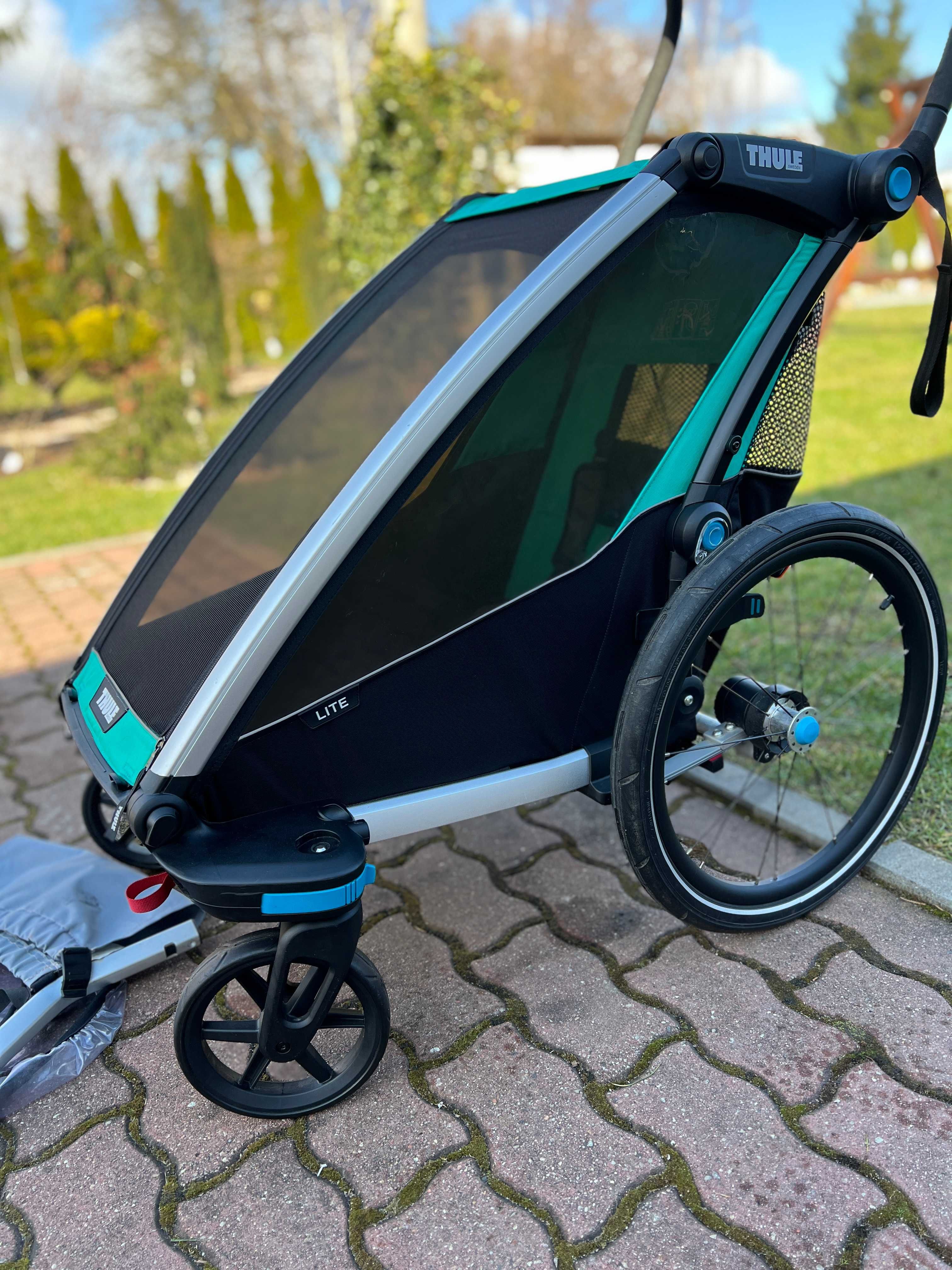 Thule Chariot Lite- przyczepka rowerowa 2w1, wózek biegowy, stan bdb!