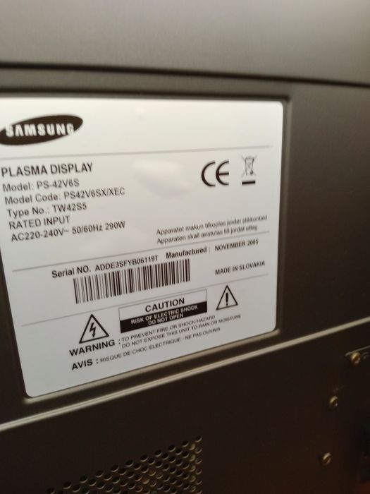 Tv samsung plasma 42