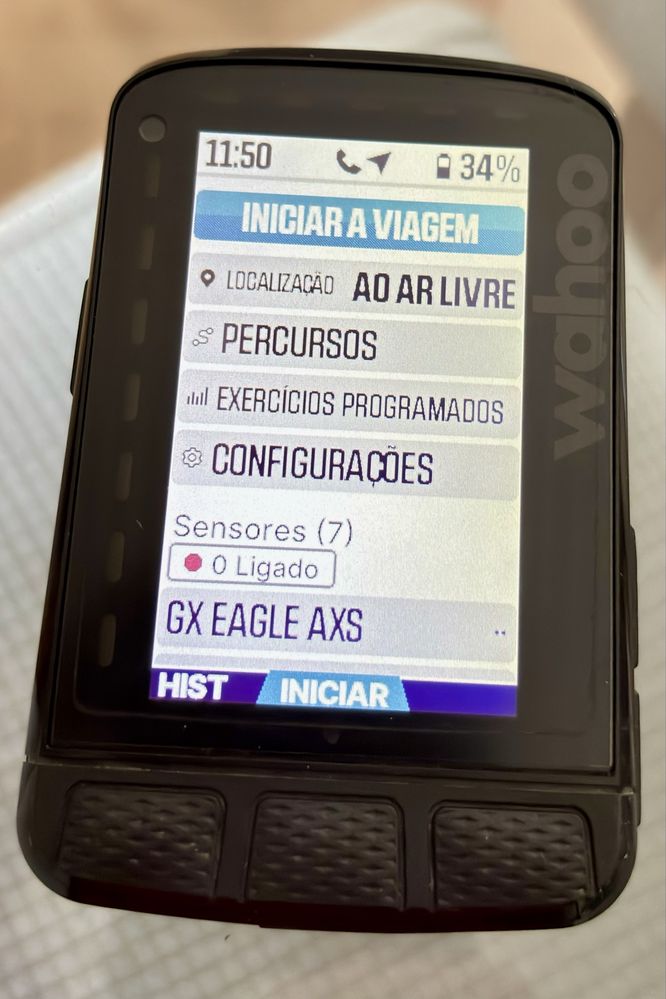 GPS Wahoo Roam V2 + HR Tickr