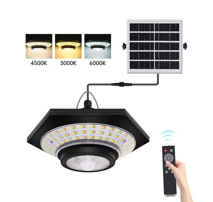 Вуличний LED-світильник на сонячній батареї із датчиком руху