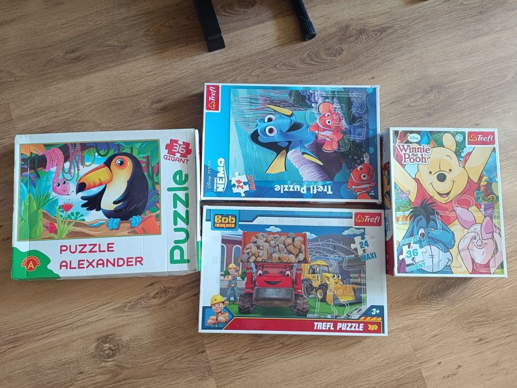 4x puzzle maxi gigant zestaw dużych puzzli