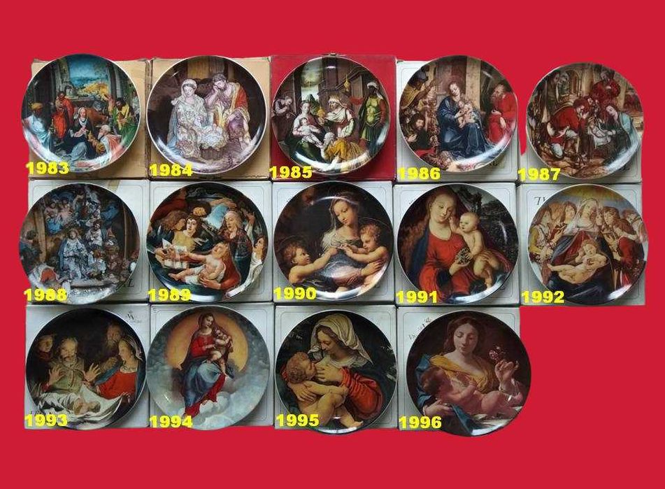 Pratos Natal Vista Alegre - seguidos do 13 ao 26 - total 14 pratos