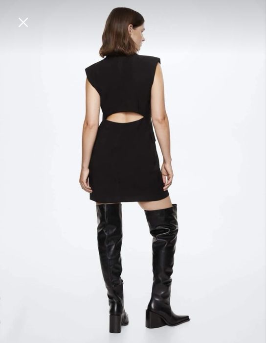 Платье черное MANGO