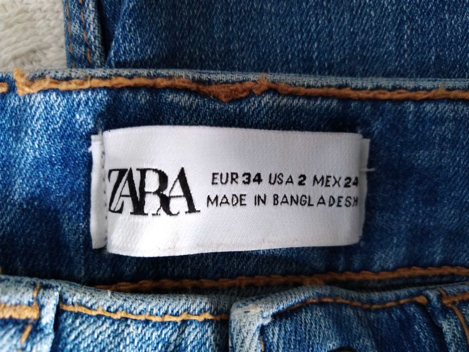 Calças Ganga Azuis Zara 34
