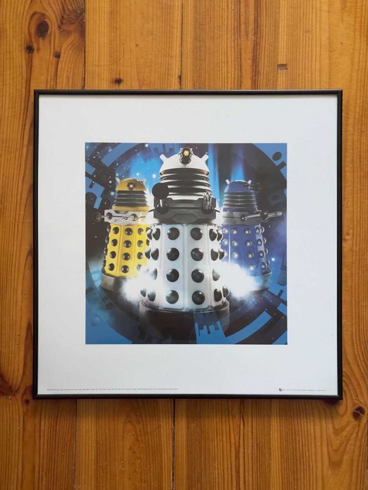 Doctor Who Daleks Obraz w ramie Art print 40x40 cm