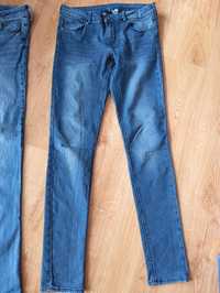 Jeansy h&m 40 lekko gumowane