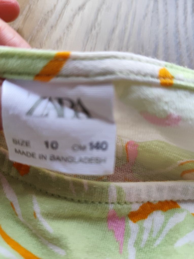 Bawełniana sukienka ZARA 140cm
