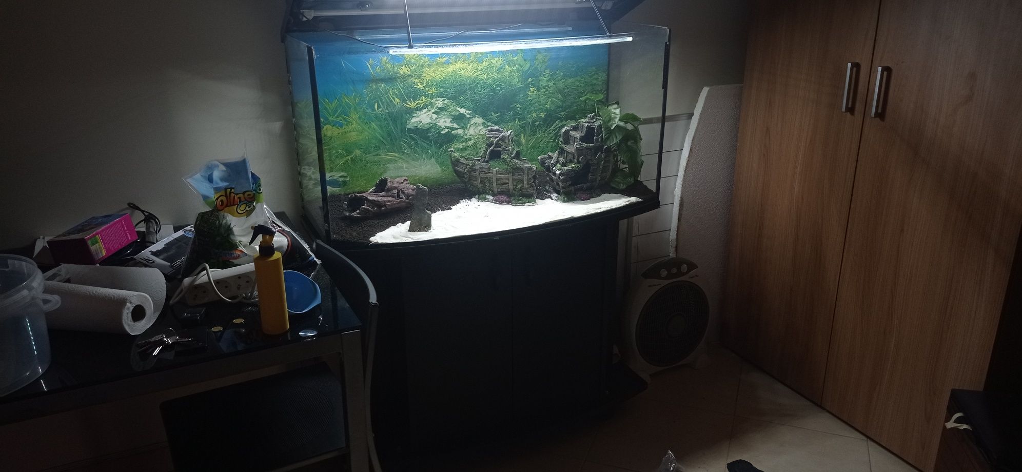 Aquário 180L panorâmico