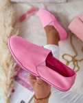 Wsuwane tenisówki rozowe, slip on, roz. 39
