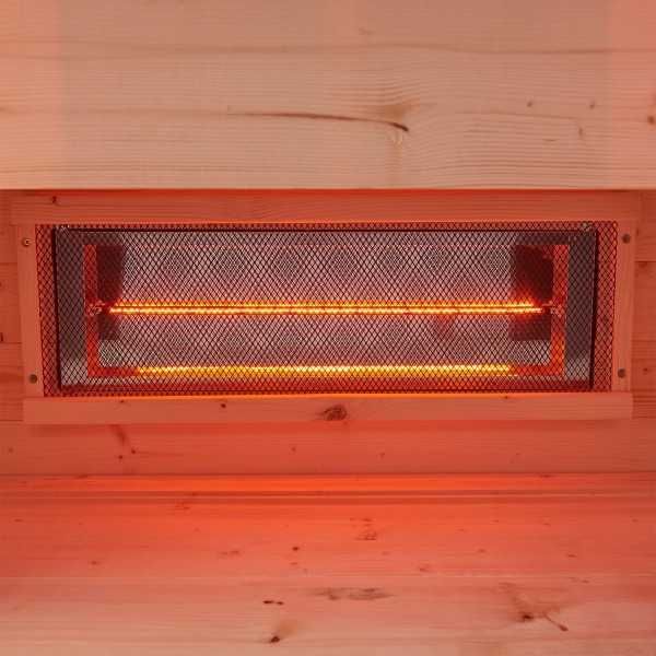 Sauna na podczerwien infrared infrarot kabina LED szklana dotyk LCD