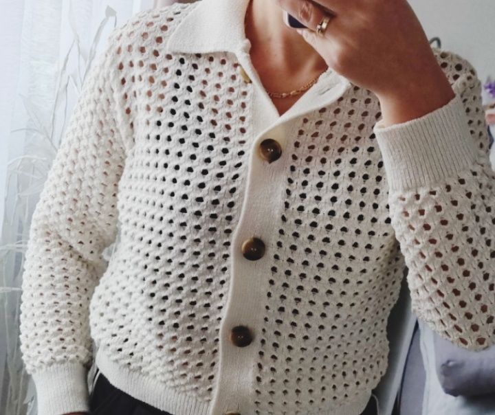 Sweter ażurowy nowy