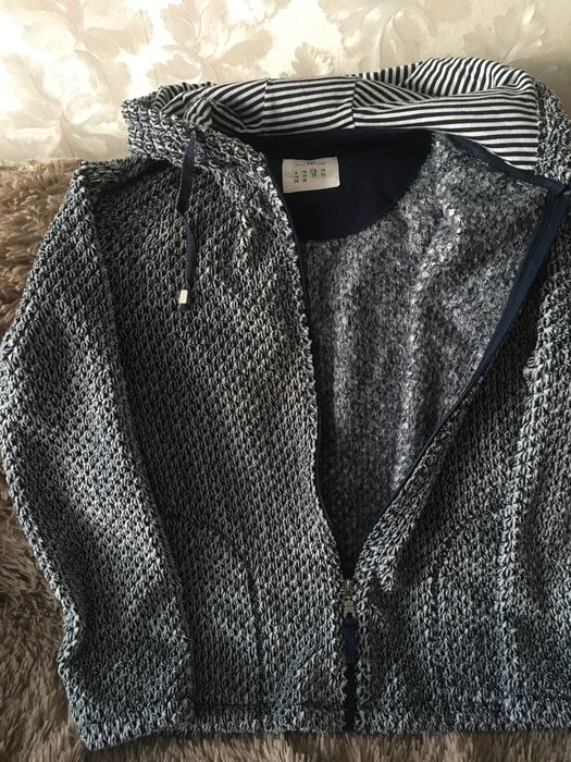 Флісова тепла кофта з капюшоном