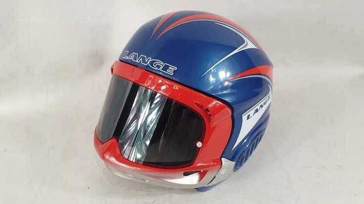 kask narciarski    LANGE roz 54 Z WBUDOWANYMI GOGLAMI nowy