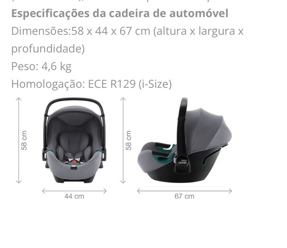 Britax Romer Cadeira Auto Baby-Safe 3 i-Size