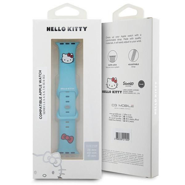 Hello Kitty Pasek Apple Watch 38/40/41mm niebieski/blue strap