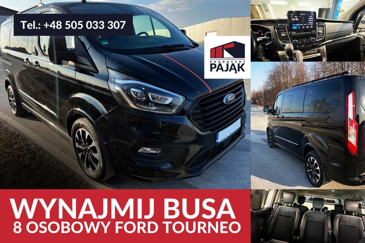 Wynajem busa - bus 8 osobowy - Ford Tourneo - Bus wynajem