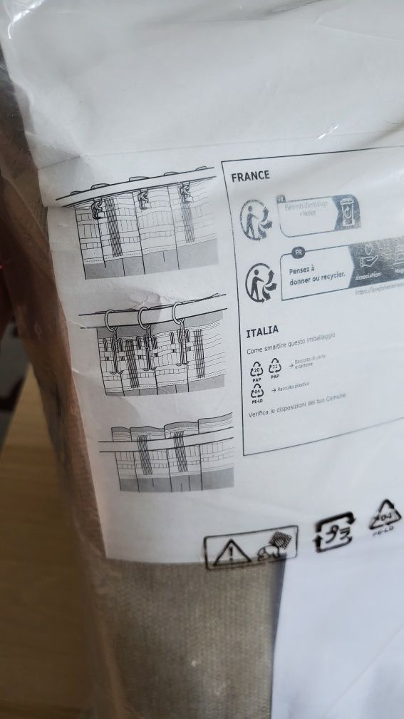 Nowe zasłony beżowe ANNAKAJSA (Ikea) 145x300