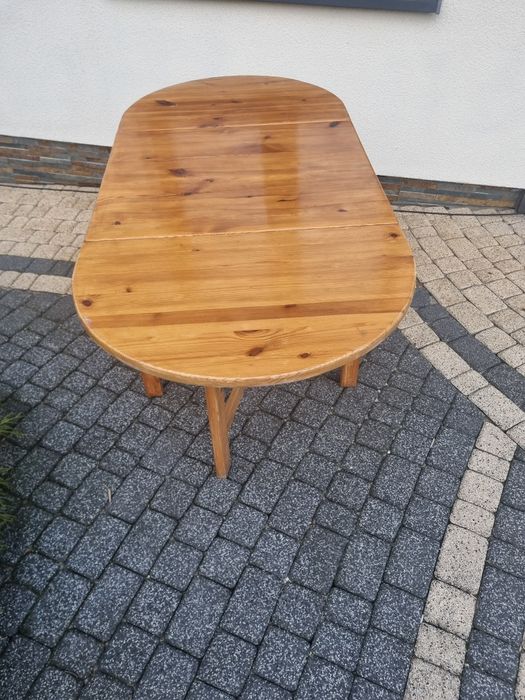 Stol drewniany góralski vintage