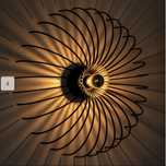 Candeeiro de Teto / Parede Moderno em Preto Elegante