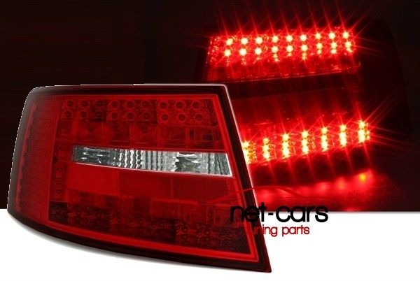 Lampy tylne tył AUDI A6 C6 LED Diodowe chrom org pod LED