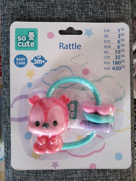 Gryzak grzechotka misiu