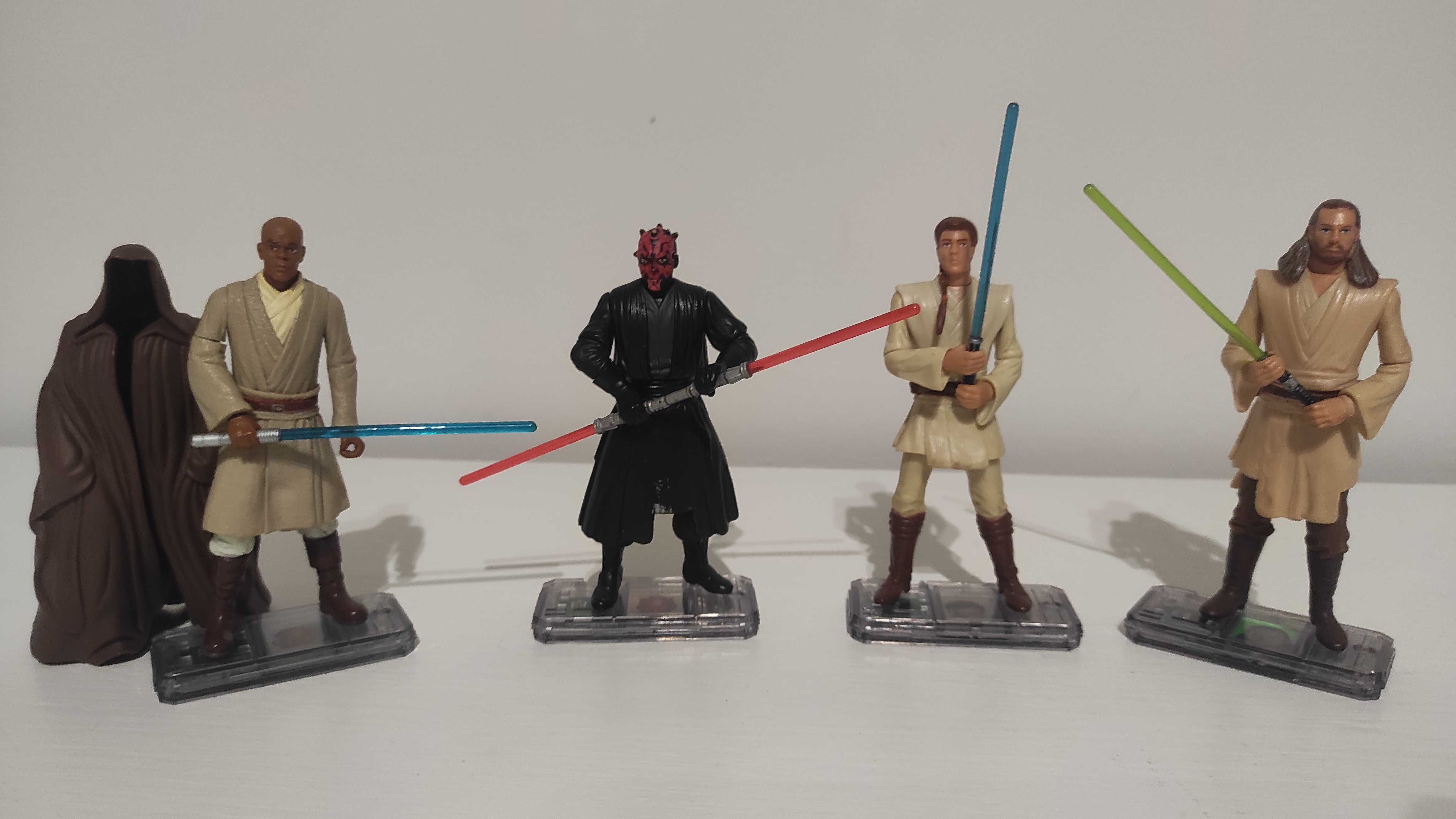 Star Wars zestaw Mace Windu Obi-Wan Qui-Gon Darth Maul + Puzzle Vader