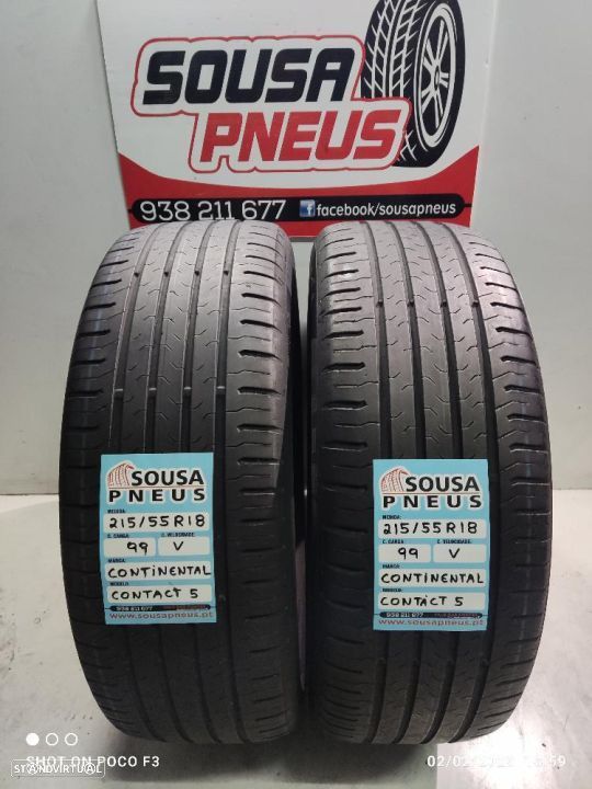 2 pneus semi novos 215-55r18 continental - oferta da entrega