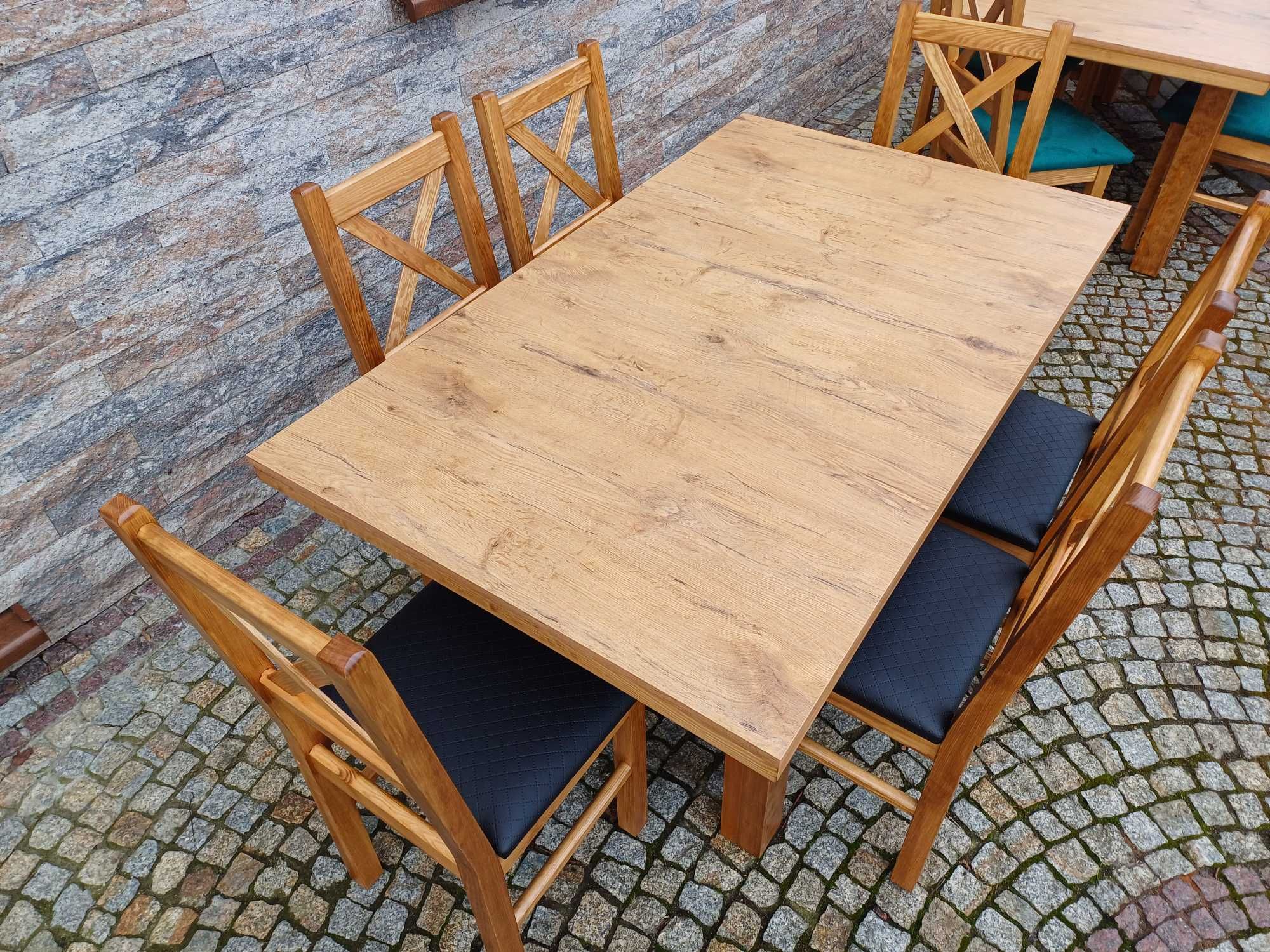 Krzesla i stoly drewniane do restauracji baru świetlicy wiejskiej nowe