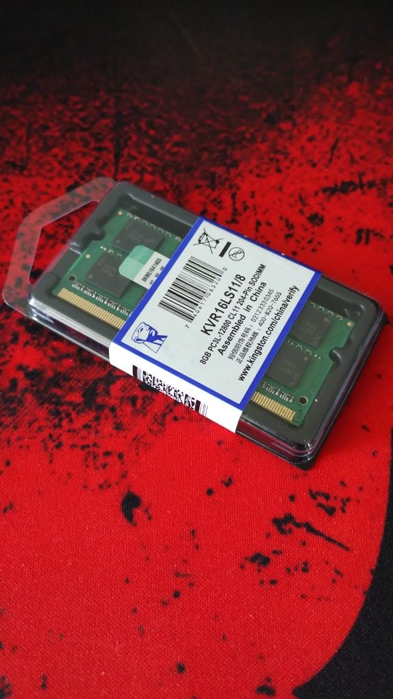 Pamięć RAM 1x 8GB Kingston DDR3L 1600MHz PC3-12800 SO-DIMM | KVR16LS11