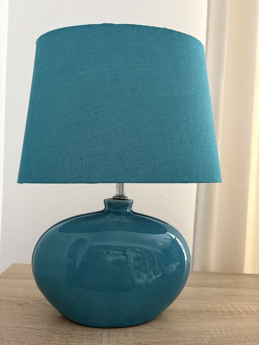 Lampa stołowa niebieska