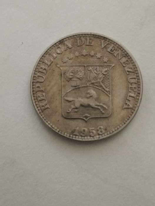 Moedas de 12 1/2 (doze cêntimos e meio) 1958 Venezuela