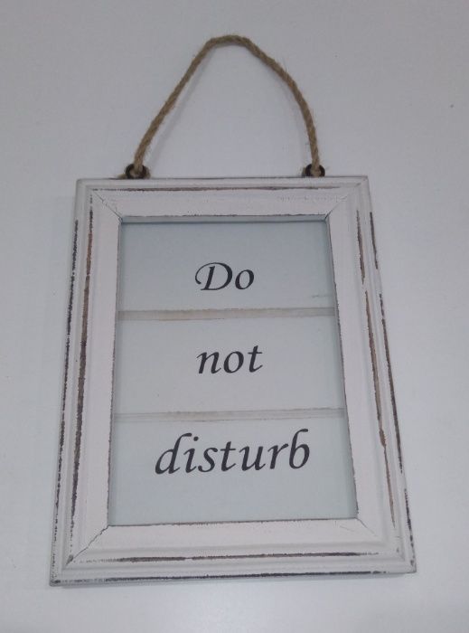 Картина - вывеска "Do not disturb" 17 x 13 см.